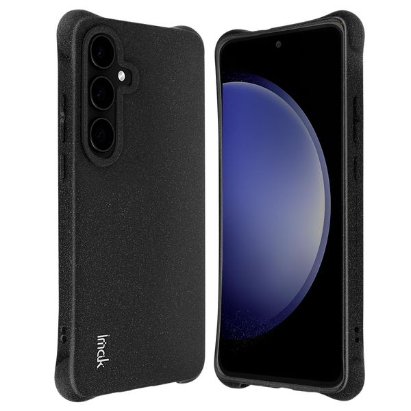 Imak, Custodia Antiurto Per Samsung Galaxy S24 Fe Con Angoli Rinforzati In Silicone, Nero-image
