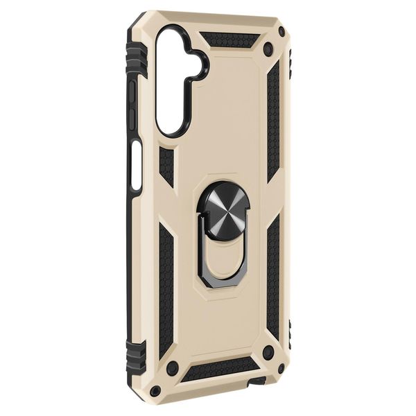 Avizar, Custodia Protettiva Ibrida Per Samsung Galaxy A15 5G, Supporto Per Anello, Oro-image