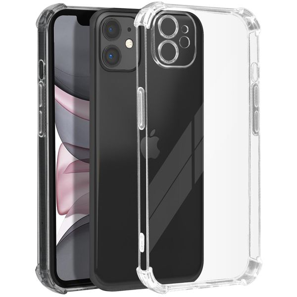 Avizar, Custodia Bumper Per Apple Iphone 11 Con Angoli Antiurto, Trasparente-image