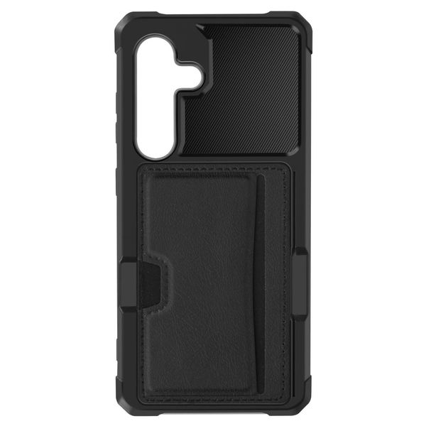 Avizar, Custodia Protettiva Per Samsung Galaxy S24 / S25 Con Angoli Rinforzati E Portacarte, Nero-image
