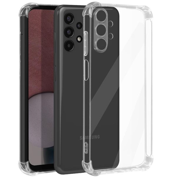 Avizar, Custodia Bumper Per Samsung Galaxy A13 Con Angoli Antiurto, Trasparente-image