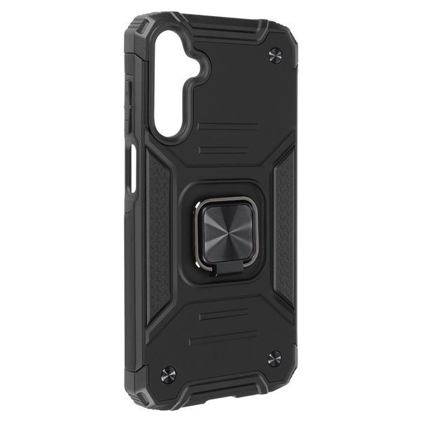 Avizar, Custodia Protettiva Per Samsung Galaxy A15 5G Antiurto Ad Anello Multifunzionale, Nero-image