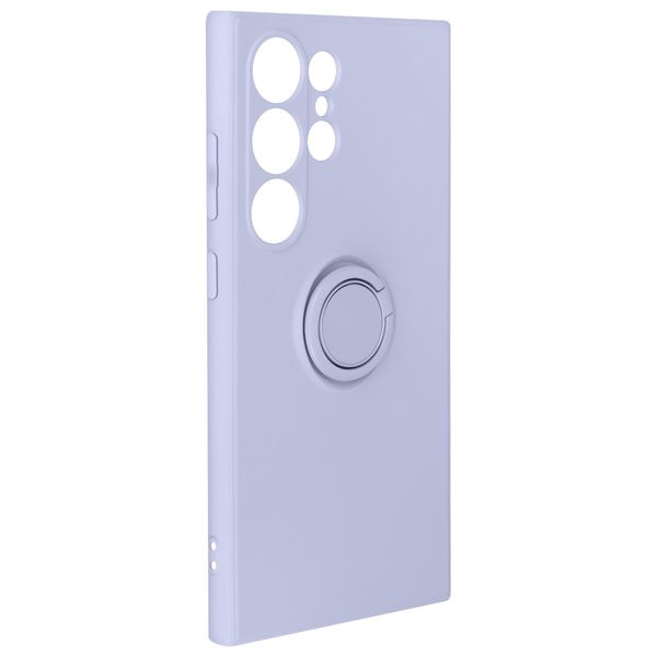 Avizar, Custodia Soft Touch Con Supporto Ad Anello Per Samsung Galaxy S24 Ultra, Lavanda-image