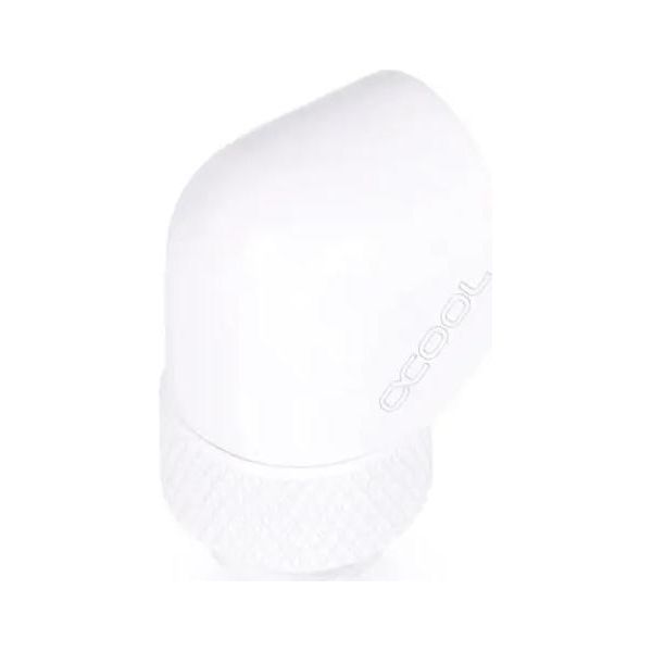 Alphacool Eiszapfen Connettore A L Girevole Da G1/4 Filettatura Esterna A G1/4 Filettatura Interna - Bianco-image