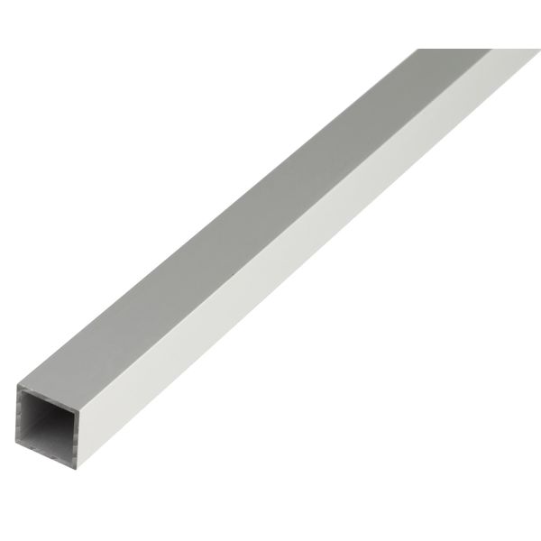 Alberts 498115 Tubo Quadrato, Alluminio, Anodizzato Argento, 1000 X 20 X 20 Mm, Set Da 3-image