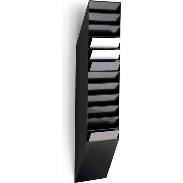 Durable Espositore Da Parete Flexiboxx 12 A4 Verticale, 12 Pezzi, Nero, 1709763060-image