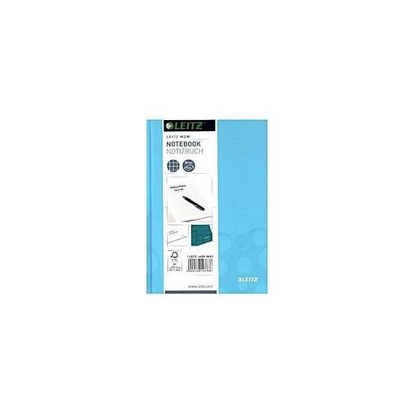 Leitz Notebook Wow 46281051 Din A5 80 Fogli A Scacchiera Blu Ghiaccio-image