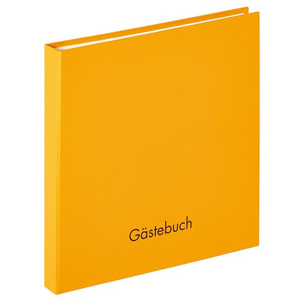 Walther Libro Degli Ospiti A Spirale Fun Corn Giallo 26X25 Cm 50 Pagine Bianche-image