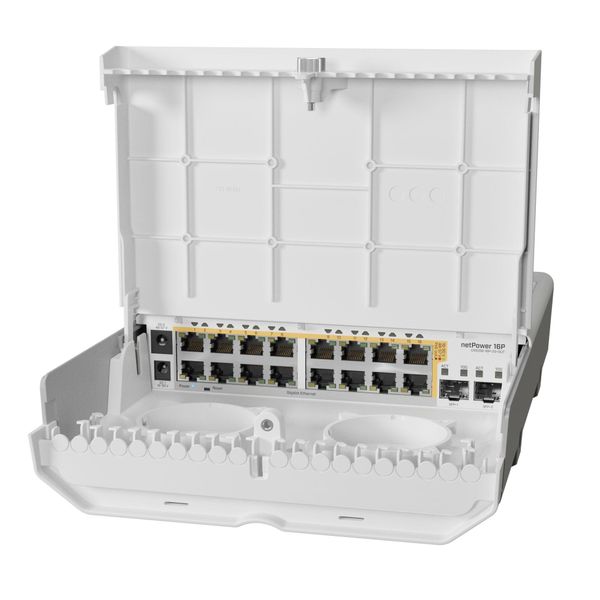 Mikrotik Mikrotik Netpower 16P L2/L3 Gigabit Ethernet (10/100/1000) Power Over Ethernet (Poe) Bianco-image