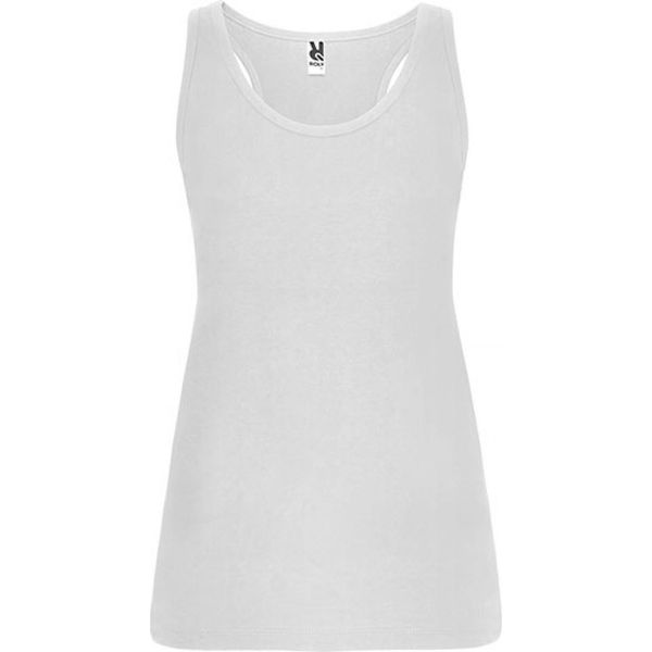 Roly CA6535 | Canotta Brenda Da Donna, Maglia Unica - Colore: Bianco 01 - Taglia: M-image