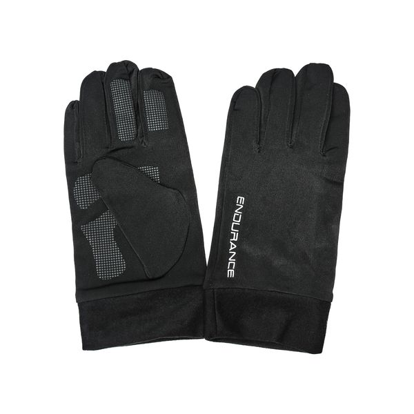 Endurance Guanti Da Corsa Watford Con Comodo Pile All'interno 1001S Nero Solido M-image