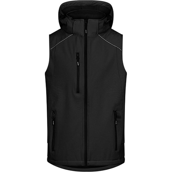 Promodoro 7840 | Gilet Softshell Da Uomo Con Cerniere Impermeabili - Colore: Nero - Taglia: 4XL-image