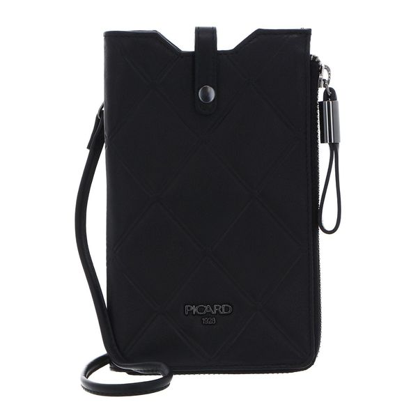 Picard Pelle Borsa Per Cellulare Borsa A Tracolla Voila 1 Smartphone Bag Black Nero-image