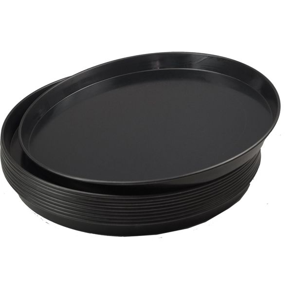 10 Pezzi Vassoio Per Pizza Rotondo In Metallo Blu Ø 50Cm Qualità Professionale Pesante-image