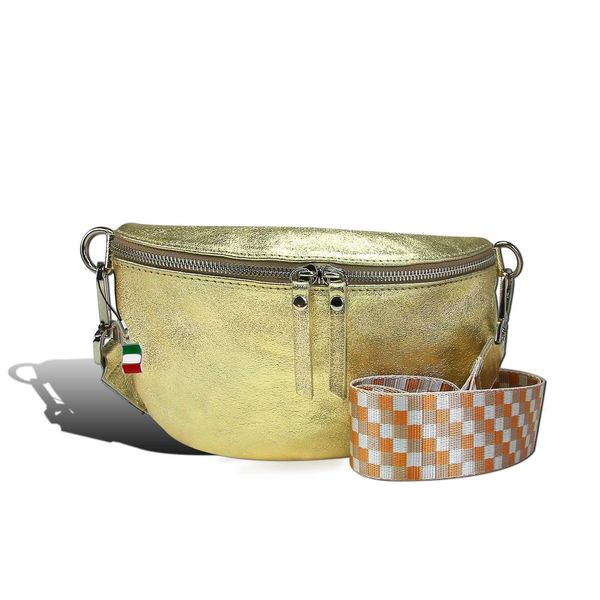 Cintura Borsa Oro Multicolore Florence Tracolla Pelle Coordinata D2OTF807Z-image