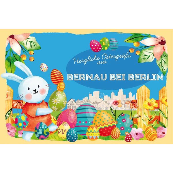 Vianmo Insegna In Legno 12X18 Cm OstergrüßE Bernau Bei Berlin-image