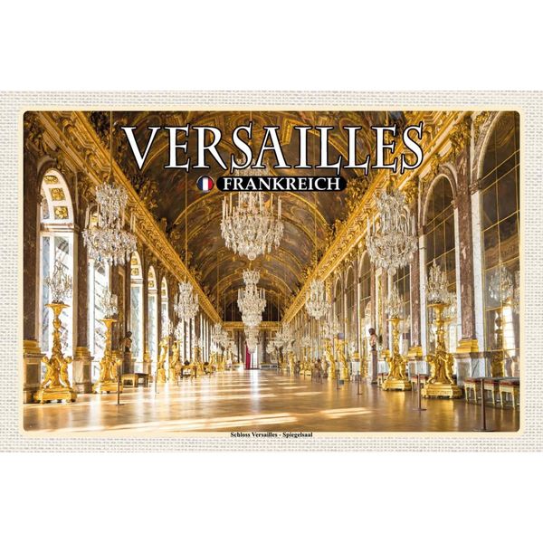 Vianmo Insegna In Legno 12X18 Cm Versailles Frankreich Schloss Versailles-image