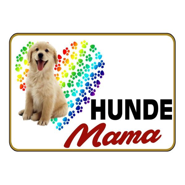 Vianmo Insegna In Legno 30X40 Cm Hunde Mama Herz-image