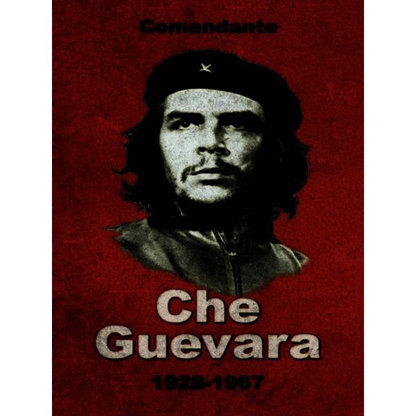 Vianmo Insegna In Legno 40X30 Cm Retro Comandant Che Guevara 1928-1967-image