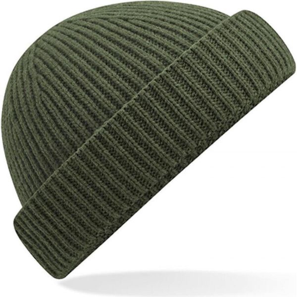 Beechfield B383R | Harbour Beanie - 50% Poliestere Riciclato - Colore: Verde Oliva - Taglia: Unica-image