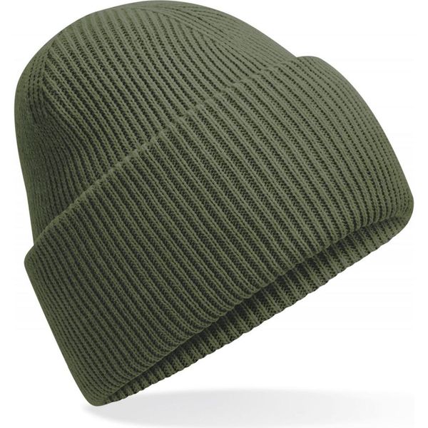 Beechfield B385R | Classic Engineered Deep Cuffed Beanie - Farbe: Verde Oliva - GrößE: Taglia Unica-image