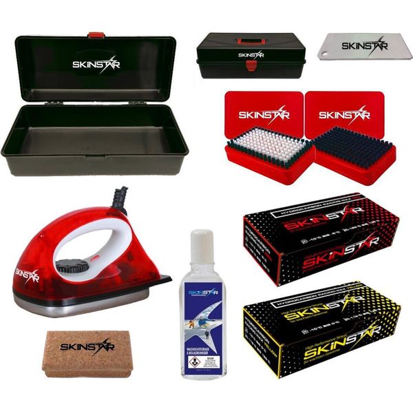 Skinstar Worldcup Wax Set Starter Ski Wax Set, Sciolina Idrocarburica 9 Pezzi-image