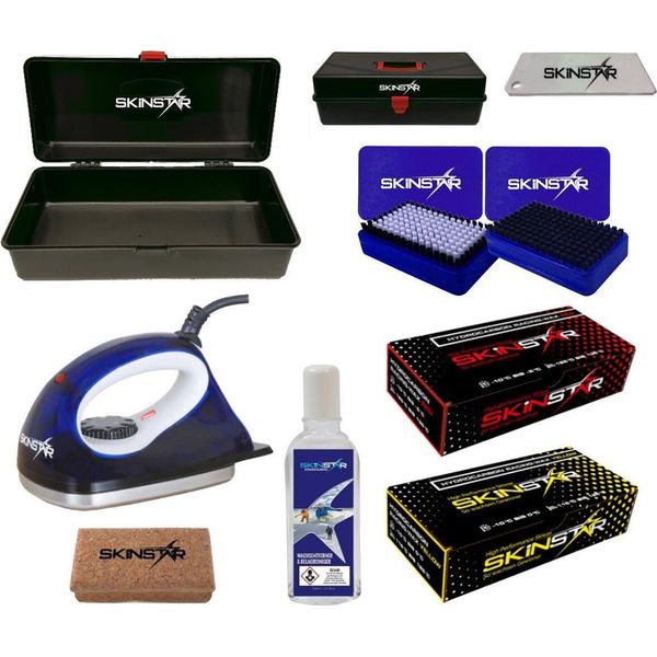 Skinstar Worldcup Wax Set Starter Ski Wax Set, Sciolina Idrocarburica 9 Pezzi-image