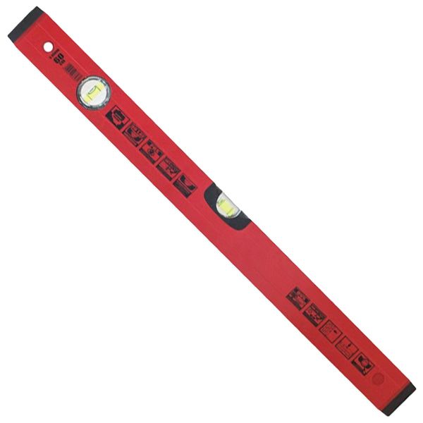 Livella A Bolla D'aria 40Cm Profilo In Alluminio Rosso Antiurto 2 Livelle A Bolla D'aria Strumento Di Misura Livella A Bolla D'aria-image