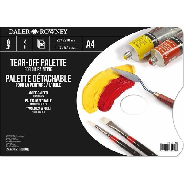 Daler Rowney 404210400 Tavolozza Di Colori A4 50 Pezzi-image