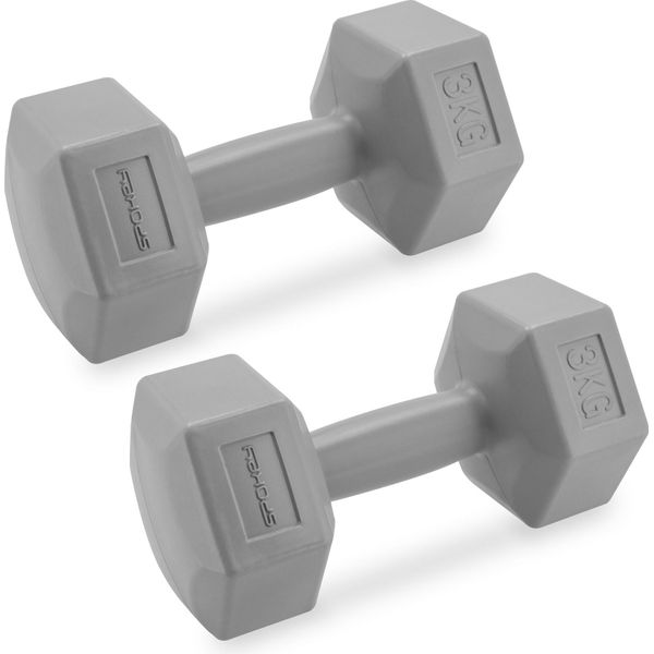 Set Di Manubri 2 X 3 Kg Con Maniglie Antiscivolo Per L'allenamento Della Forza Manubri Da Casa-image