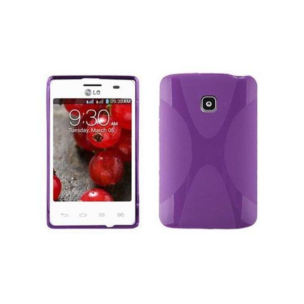 Cadorabo Custodia Per Telefono Cellulare Per Lg L3 Ii (1A Sim) In Viola Cover Tpu Silicone Back Cover Case-image