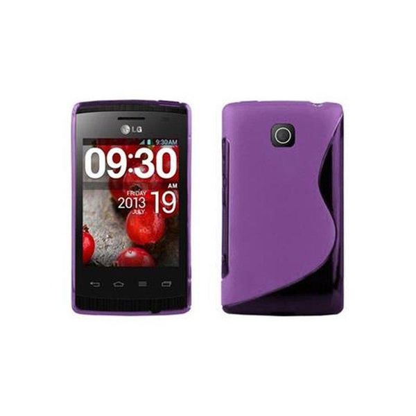 Cadorabo Custodia Protettiva Per Lg L1 Ii Cover In Viola Custodia Del Telefono Cellulare Tpu Custodia In Silicone-image