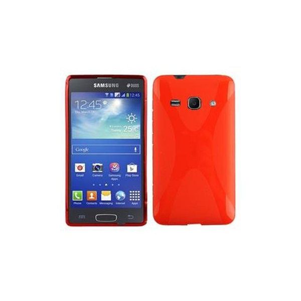 Cadorabo Custodia Per Telefono Cellulare Per Samsung Galaxy Ace 3 In Rosso Cover Tpu Silicone Back Cover Case-image