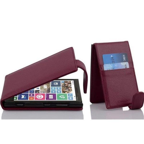 Cadorabo Custodia Protettiva Per Nokia Lumia 929 / 930 Cover In Viola Flip Case Custodia Del Telefono Cellulare Cover In Similcuoio-image