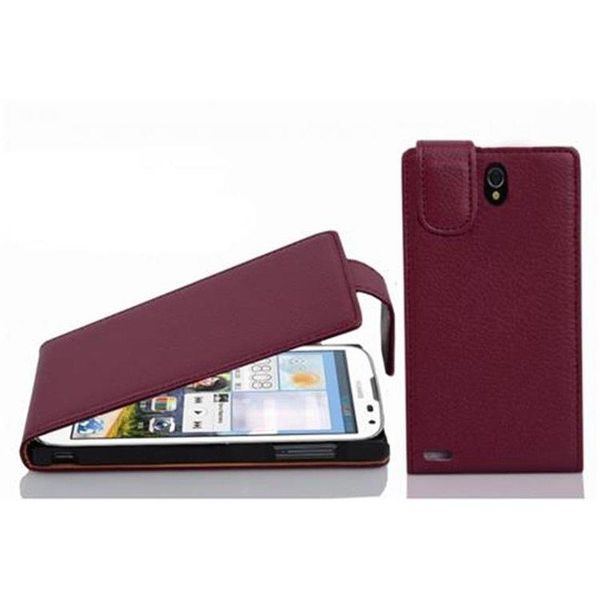 Cadorabo Custodia Protettiva Per Huawei Ascend G610 Cover In Viola Flip Case Custodia Del Telefono Cellulare Cover In Similcuoio-image