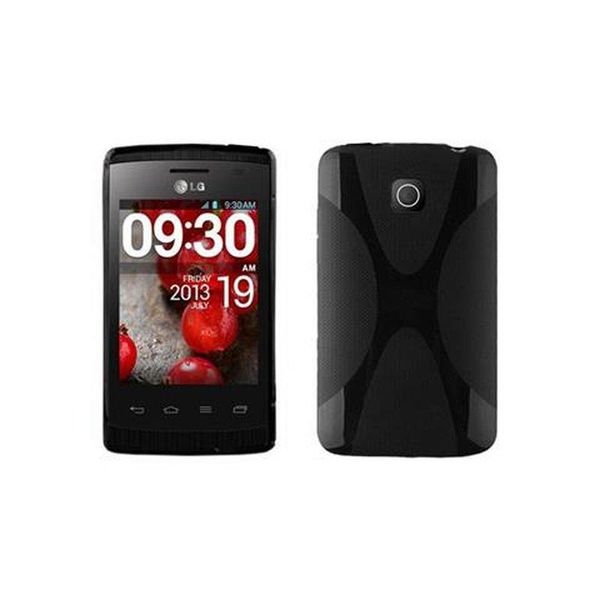Cadorabo Custodia Per Telefono Cellulare Per Lg L1 Ii In Nero Cover Tpu Silicone Back Cover Case-image