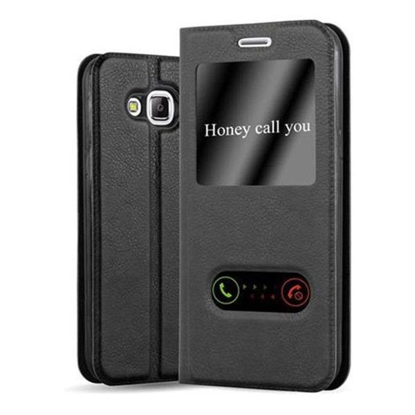 Cadorabo Custodia Protettiva Per Samsung Galaxy J5 2015 Cover In Nero Custodia Del Telefono Cellulare Custodia A Libro Cover Case-image