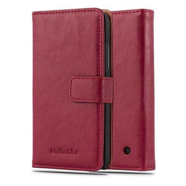 Cadorabo Cover Per Nokia Lumia 640 Cover Protettiva In Rosso Cover Per Cellulare Custodia Libro Custodia-image