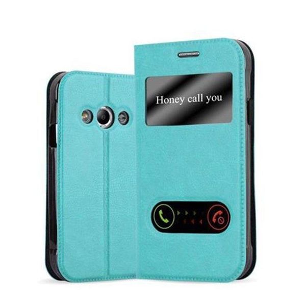 Cadorabo Custodia Protettiva Per Samsung Galaxy Xcover 3 Cover In Turchese Custodia Del Telefono Cellulare Custodia A Libro Custodia Cover-image