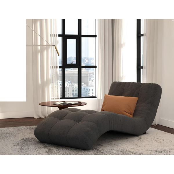 Chaiselounge Chesterfield Chaise Design Club Chaise Imbottitura Tessuto Divano Nuovo-image