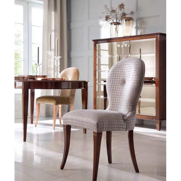 Lusso Sala Da Pranzo Sedia Poltrona Sedie Sala Da Pranzo In Legno Moderno Grigio-image