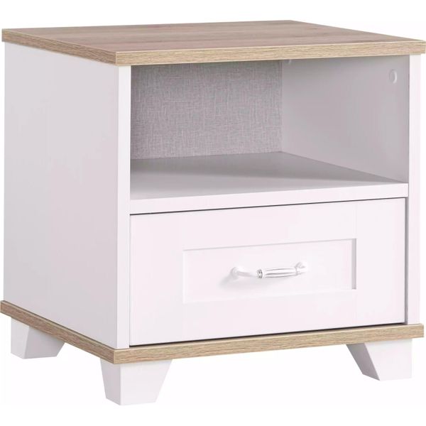 Comodino Per Bambini Comodino Di Design Consolle Per Camera Dei Bambini Legno Bianco-image