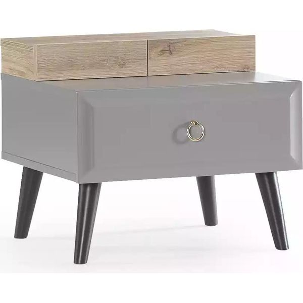 Comodino Di Design Consolle Per Bambini Comodino Per Bambini Camera Dei Bambini Legno Grigio-image
