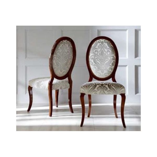 Lusso Sedia Da Pranzo Sedia Da Cucina Sedie Sala Da Pranzo Tessuto Sedile Legno Marrone-image