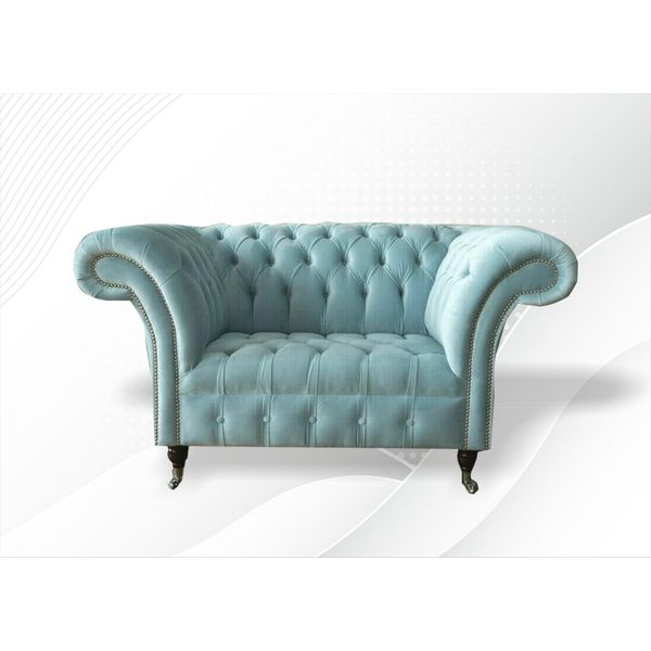 Poltrona Chesterfield Design Imbottitura Divano Divano Divano Tessile Arredo Nuovo-image