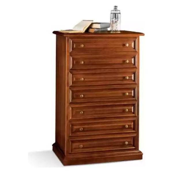 Mobili Italiani Mobile Alto Con Cassetti Credenza Cassettiera In Legno Nuovo-image
