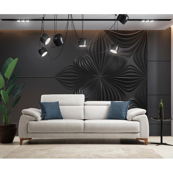 Divano A Tre Posti Divano Soggiorno Lusso Divano Imbottito Design Arredamento Moderno Nuovo-image