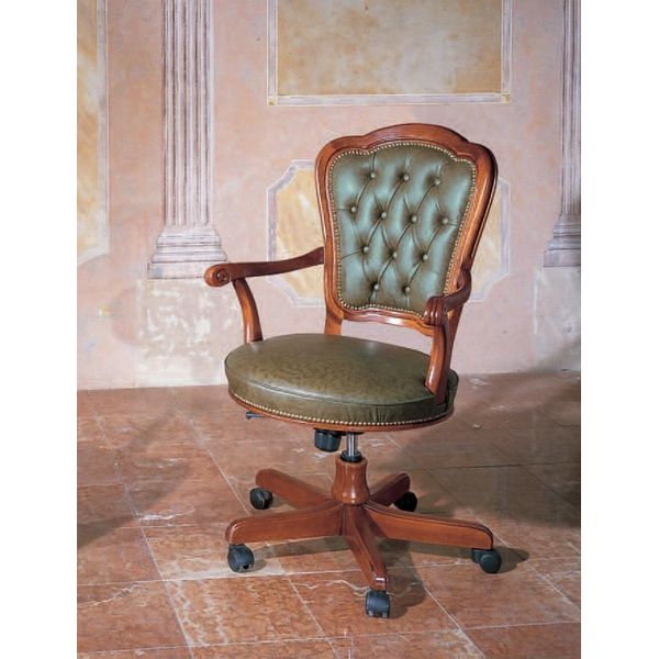 Sedia Da Ufficio Poltrona Girevole Chesterfield Sedia Direzionale Poltrona Italiana Poltrona Poltrona Poltrona-image