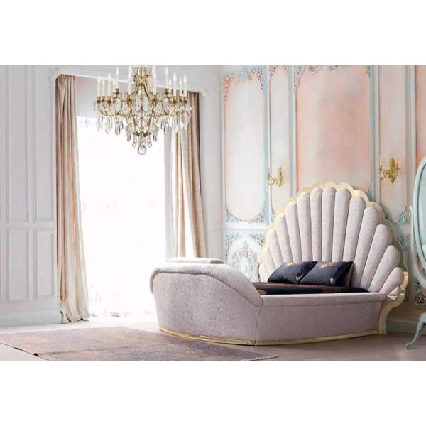 Letto Reale Letti Di Lusso Mobili Camera Da Letto 180X200 Arredamento Struttura Letto-image
