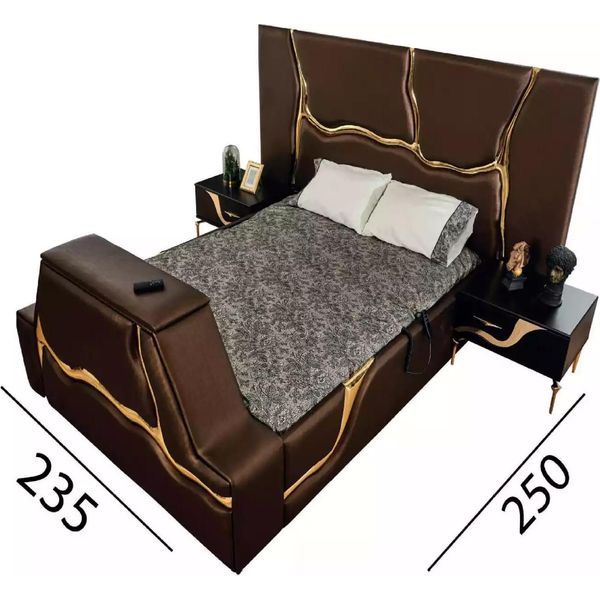 Letto Di Design Letti Imbottiti Letto Matrimoniale Mobili Per Il Matrimonio Struttura Letto Di Lusso Per La Camera Da Letto-image